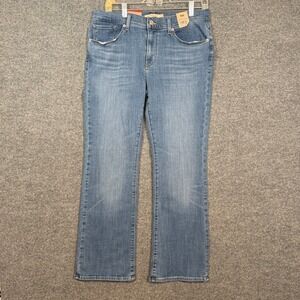 NEW Levis Jeans Womens 10 Short Classic Bootcut Blue Denim Western Stretch Pants